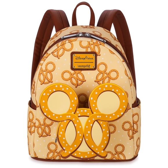 Mickey Mouse Pretzel Loungefly Mini Backpack | NWT - Picture 5 of 6